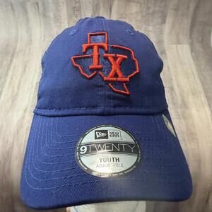 New Era Texas Rangers YOUTH Adjustable Hat 2022 On-Field Batting Practice 9Twent